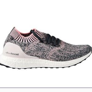 Adidas Pink and Black Athletic Shoes with Boost Cushioning